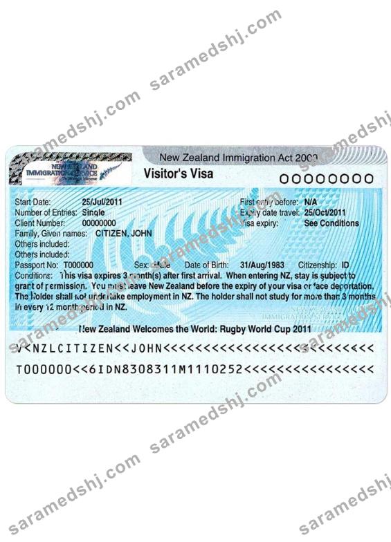 NEW ZEALAND visa